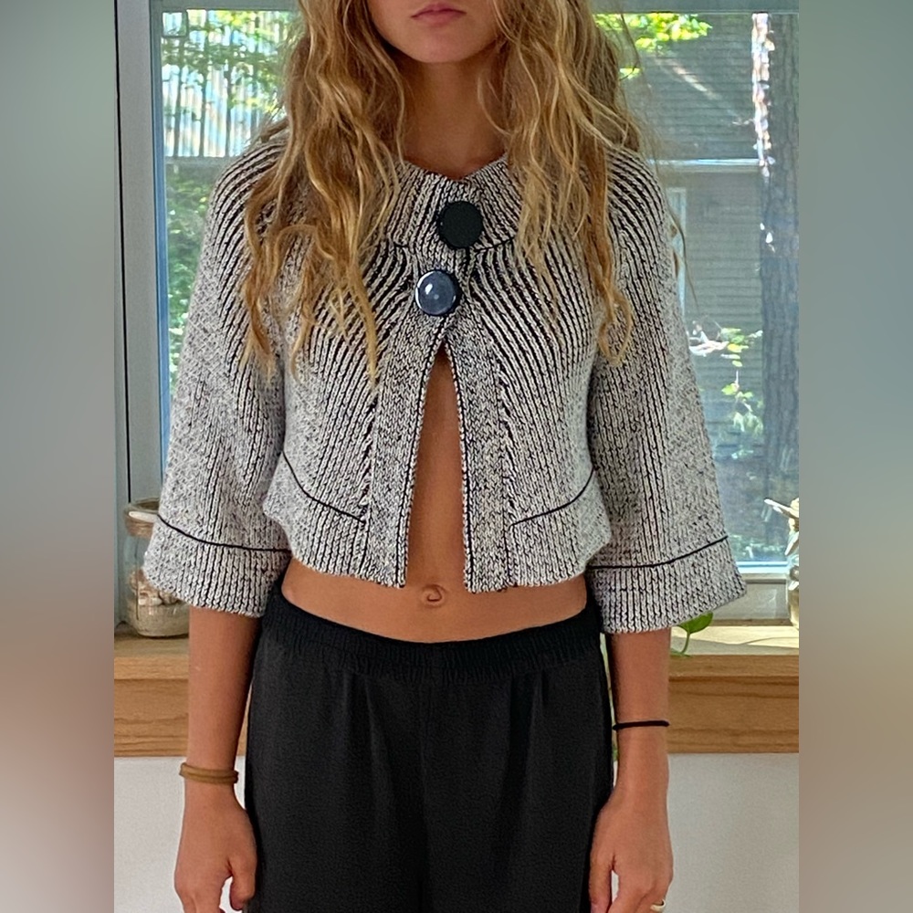 Black and white bebe sweater